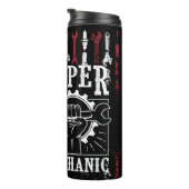 整備士すごいアメリカ国旗の愛国心 タンブラー (回転右)