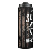 整備士すごいカモフラージュ米国国旗 タンブラー (正面)