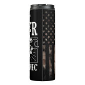 整備士すごいカモフラージュ米国国旗 タンブラー (裏面)