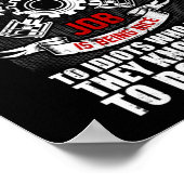 整備士で最も難しい部分の馬鹿げた航空機整備士 ポスター (角)