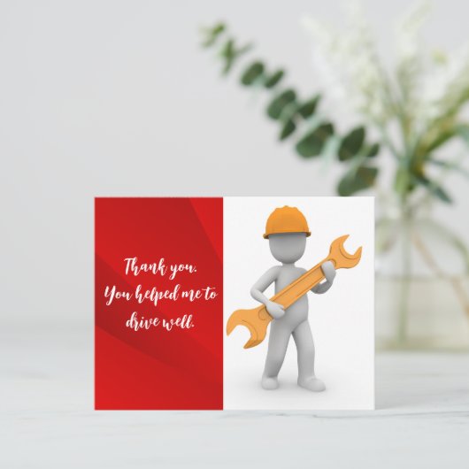 整備士に感謝を伝えるため ポストカード (スタンド正面)