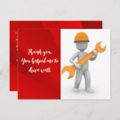 整備士に感謝を伝えるため ポストカード (正面/裏面)