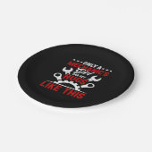 整備士のみ整備士の女の子 ペーパープレート (アングル)