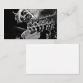 整備士のエンジンの写真が付いている車のな名刺 名刺 (正面/裏面)