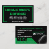 整備士のオートバイの名刺 名刺 (正面/裏面)