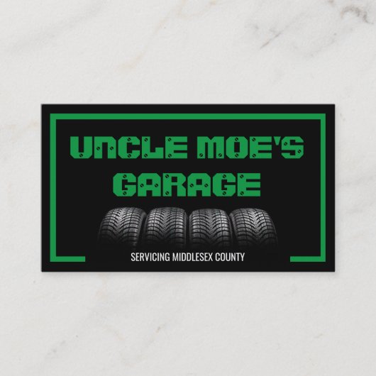 整備士のオートバイの名刺 名刺 (正面)