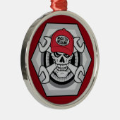 整備士のスカル01 メタルオーナメント (右)