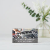 整備士の作業 | スチール 名刺 (スタンド正面)