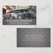 整備士の作業 | スチール 名刺 (正面/裏面)