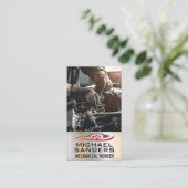 整備士の作業 名刺 (スタンド正面)