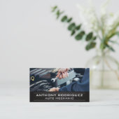 整備士の作業 名刺 (スタンド正面)