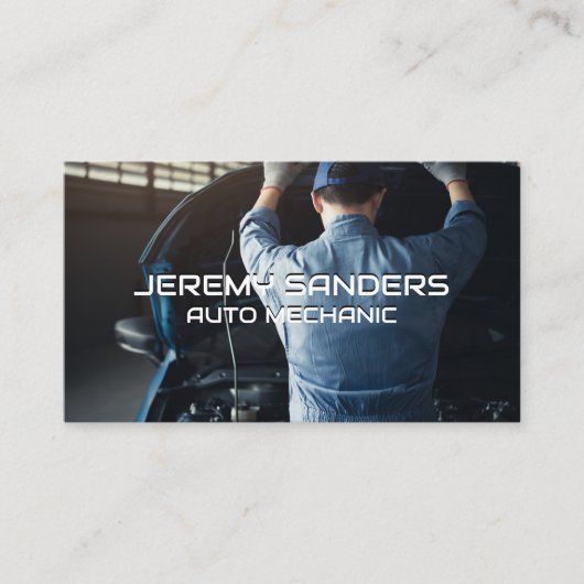 整備士の作業 名刺 (正面)