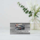 整備士の作業 | 技術者 名刺 (スタンド正面)