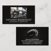 整備士の作業 | 自動技術者 名刺 (正面/裏面)