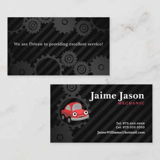 整備士の名刺 名刺 (正面/裏面)