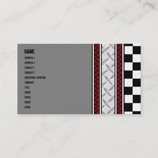 整備士の名刺 名刺 (正面)