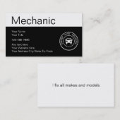 整備士の名刺 名刺 (正面/裏面)