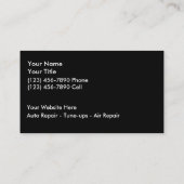 整備士の名刺 名刺 (裏面)