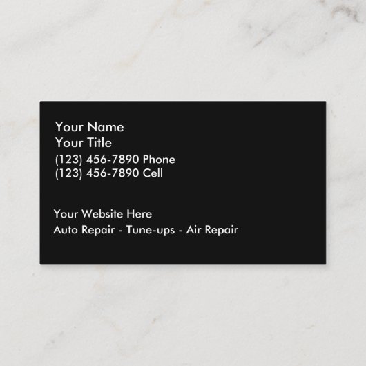 整備士の名刺 名刺 (裏面)