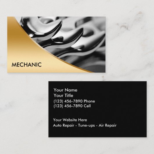 整備士の名刺 名刺 (正面/裏面)