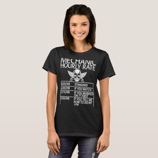 整備士の時給 Tシャツ (正面フル)