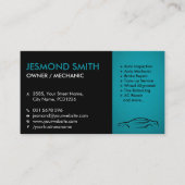 整備士の自動修復アイコン 名刺 (正面)