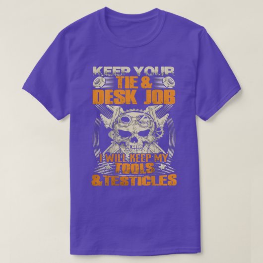 整備士は保私の道具と証最高の石を私に Tシャツ (デザイン正面)