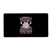 整備士は私の人生 ラベル (正面)