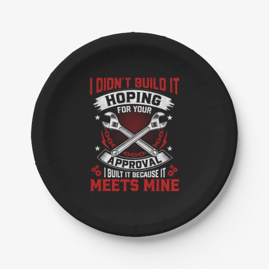 整備士を構築しなかった ペーパープレート (正面)