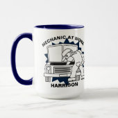 整備士アットワーク自動修理 マグカップ (左)