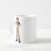 整備士アニメガール コーヒーマグカップ (正面左)