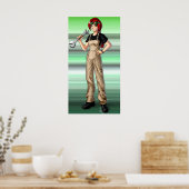 整備士アニメガール ポスター (キッチン)