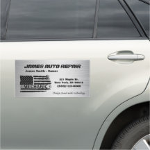 整備士アメリカ国旗の自動修理事業