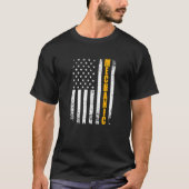 整備士アメリカ国旗UsaPatriotic 誇りを持った Mおもしろい Tシャツ (正面)