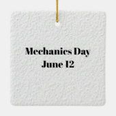 整備士アンダーカークリスマスオーナメント セラミックオーナメント (裏面)