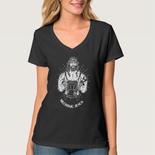 整備士イエズスメカニックツール Tシャツ (正面)