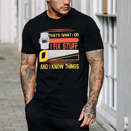 整備士エンジニアシャツ、物ヴィンテージを修正 Tシャツ