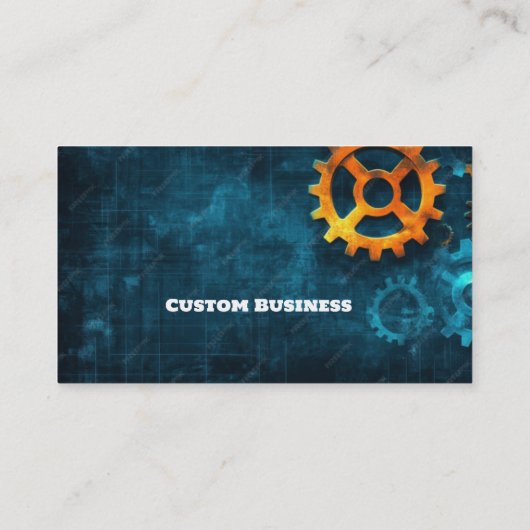 整備士カスタム機械エンジニアリングの製造 名刺 (裏面)