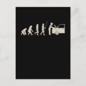 整備士カーチューナーの進化おもしろい整備士 ポストカード (正面)