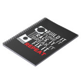 整備士カーチューナーワークショップファン車のチューニング ノートブック (左側)