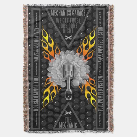 整備士ガレージ全圧送ピストン スローブランケット (正面縦)
