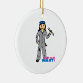 整備士ガール – 中 セラミックオーナメント (右)