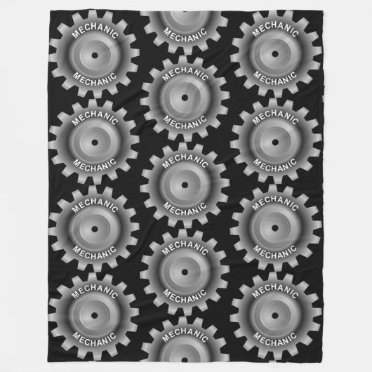 整備士ギア フリースブランケット (正面)