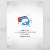 整備士ショップオートサービスフライヤー チラシ (裏面)