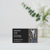 整備士シンプルツールテーマ名刺 名刺 (スタンド正面)