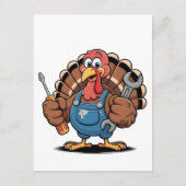 整備士スクワッドトルコ感謝祭ゴブラー 案内ポストカード (正面)