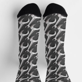 整備士スパナレンチ工具エンジニア ソックス