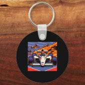 整備士スポーツファンレトロ90sビデオゲーム用カー キーホルダー (正面)