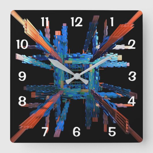 整備士ズ・オブ・イット・オール・クロック スクエア壁時計 (正面)