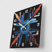 整備士ズ・オブ・イット・オール・クロック スクエア壁時計 (傾斜)